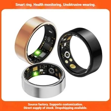 Smart Health Tracking Ring with Heart Rate, SpO2, Sleep & Activity Monitoring