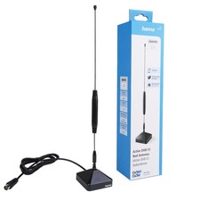 Hama Aktiv DVB-T2 Stab-Antenne Signal-Verstärker 4K HD TV Antenne USB Strom