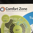 Comfort Zone CZHV8TAS 8in High Velocity Turbo Fan 3-Speed Wall/Table Green — photo 2