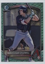 2025 Bowman Draft Chrome Aqua Reptilian Refractor 61/125 Slade Caldwell 5d5