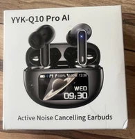 YYK-Q10 Pro AI Wireless Earbuds Translation Touch Screen Case Noise Cancelling