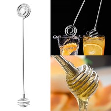 Stainless Steel Honey Spoon Honey Sticks Tea Spoon Mixing Spoon Kitchen Tool _wo