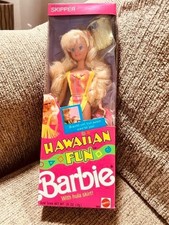 Hawaiian Fun Skipper With Hula Skirt Barbie s Sister 1990 Mattel 5942 NEW