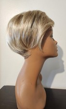 Jon Renau Wig SHORT Light Blond Highlights Rooted Bob Classic Cap Short