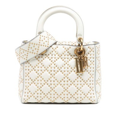 Dior Medium Lambskin Cannage Studded Supple Lady Dior | Echtheitsgeprüft