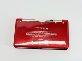 Nintendo 3DS Flame/Red Handheld System Bundle w/Mario Kart 7 Charger & SD Card
