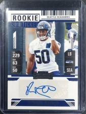 2024 Panini Contenders Richard Jibunor Rookie Ticket Autograph Auto #255 AU RC
