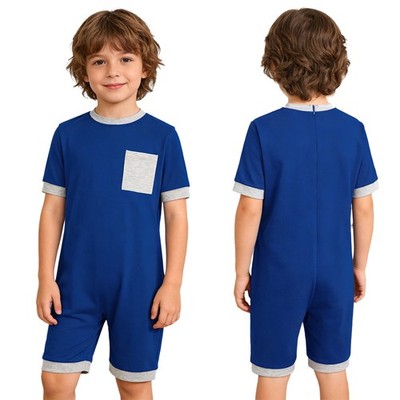 Kids Special Needs Adaptive Clothing Anti-strip Bodysuit Autism Sensory Romper