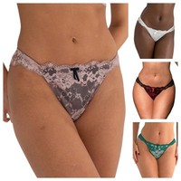 Pour Moi Amour Brief Brazilian Lace Mid Rise Elegant Womens Knickers 1510