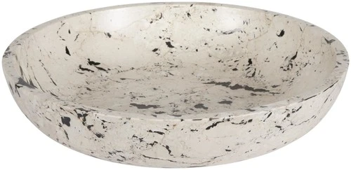 Uttermost 17123 Nouveau 18"W Limestone and Resin Decorative Bowl - White - Picture 2 of 4