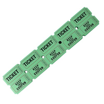 100Pcs Event Lottery Tickets Double Roll Coated Paper Raffle Tickets For Concert