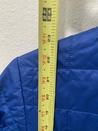 Patagonia Kids Size L 12 Zip Up Jacket Pure Primaloft Royal Blue Stains - Picture 9 of 15