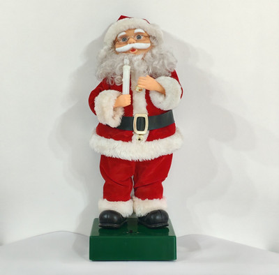 Vintage 1980er Weihnachtsmann 18'' Figur Weihnachten beleuchtet musikalisch Telco *funktioniert*