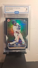 2023 Bowman 1st Edition - Juan Olmos #BPPF-136 Black Foil /10 (RC) MINT 9