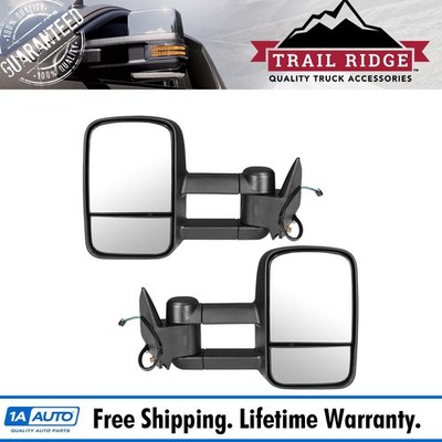 Trail Ridge Tow Mirror Power Pair Set for Chevy GMC C/K Pickup SUV New