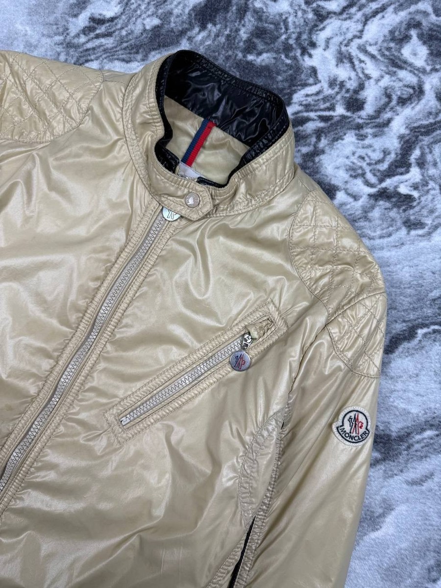 MONCLER - MONCLERロータスベージュサイズ00定価162800円　国内正規品 Vintage Moncler Bomber Jacket Biker Multipocket Women Size 4 Beige