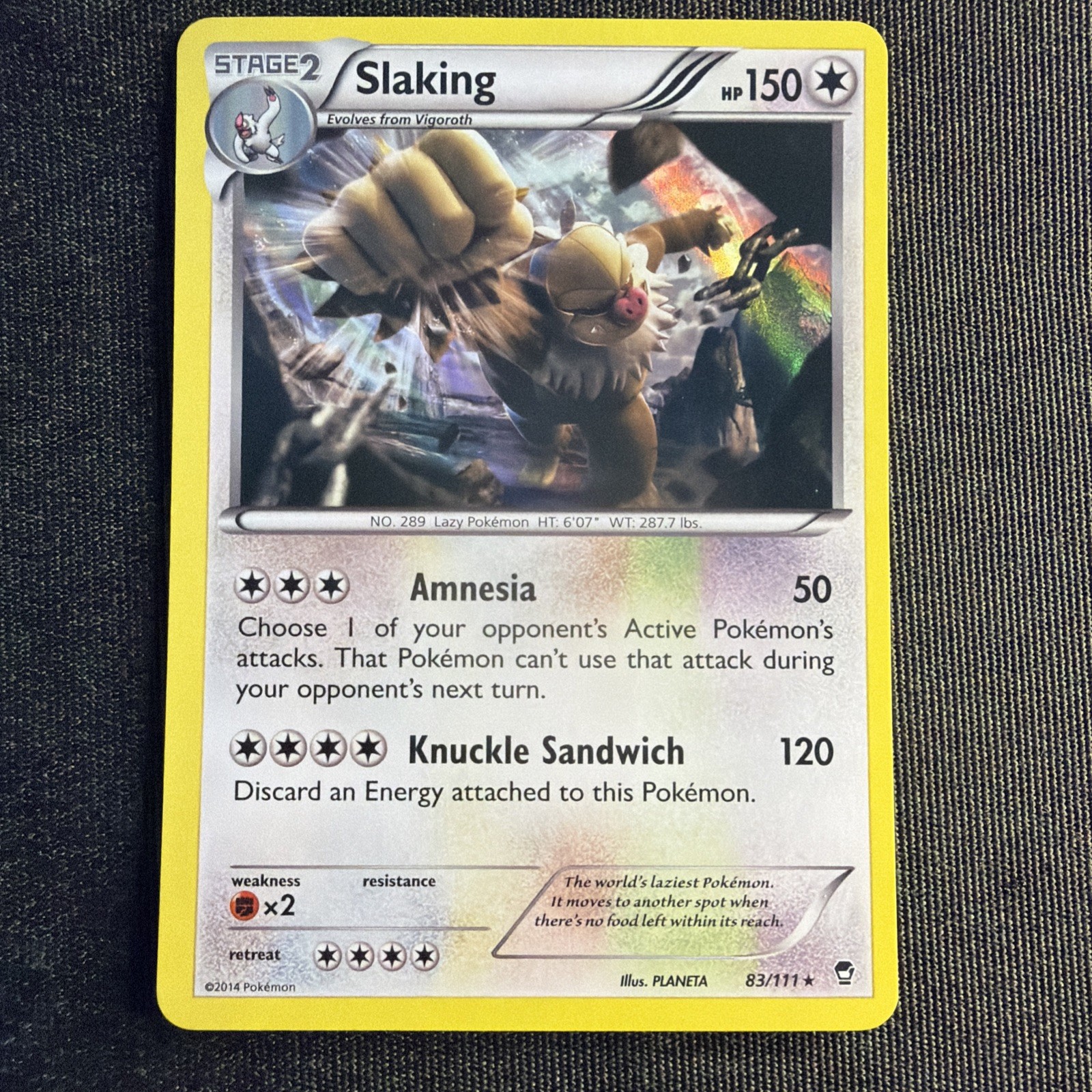 Slaking 83/111 XY - Furious Fists Holo