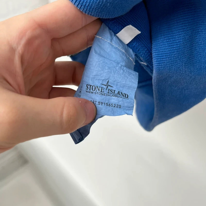 Stone Island Blue Zipped Hoodie image 5