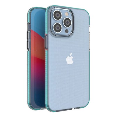 HURTEL SILIKON-CASE-COVER FÜR IPHONE 14 PRO MAX MIT RAHMENFEDER-CASE