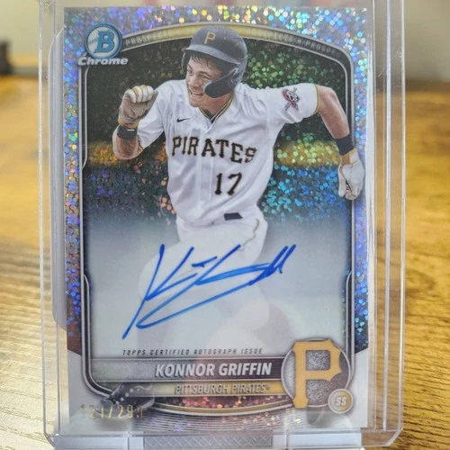 2025 Bowman Chrome Auto Speckle Refractor /299 KONNOR GRIFFIN CPA-KG