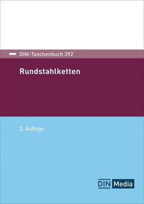 DIN e. V. | DIN-Taschenbuch 392 | Taschenbuch | Deutsch (2024) | Rundstahlketten