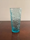 VINTAGE ANCHOR HOCKING LIDO MILANO AQUA GLASS TUMBLER ga2