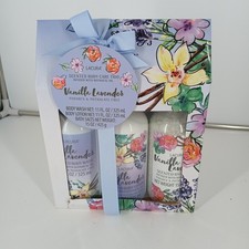 Lacura Scented Body Care Trio Vanilla Lavender Botanical Oil Infused USA Seller