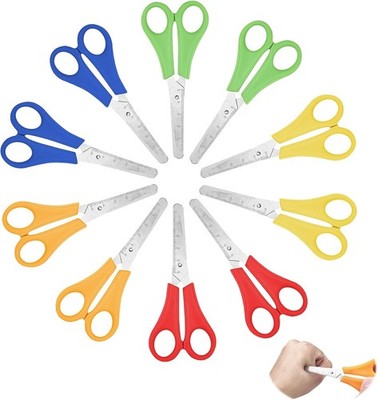 10 Stück Kinderschere Set, Schere Schule 1. Klasse, Bastelschere Kinder, 