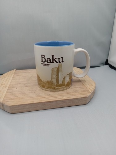 Tazza tazza caffè Starbucks BAKU AZERBAIJAN collezione Global Icon City 16 oz 2016 - Foto 2 di 11