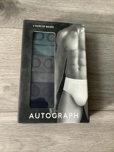 Men's Autograph Supima® Flexifit Cotton Modal Briefs 3 Pack Size XL Navy Mix