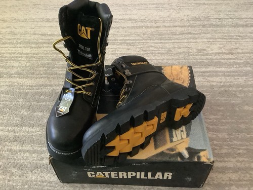 Caterpillar Sz 10 1/2 Men’s Black Steel Toe Lace Up Work Boots (Brand New)