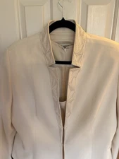 Daymor Couture Cream Color Dress With Jacket Size 16