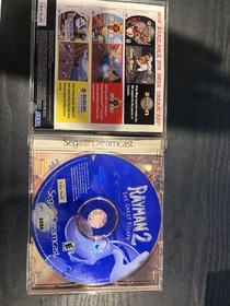 Rayman 2: The Great Escape Sega Dreamcast Complete Manual case has cracks