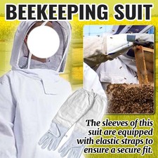 Beekeeping Suit XL Full Body Coverall Beekeeper Outfit Jacket With Veil Unisex