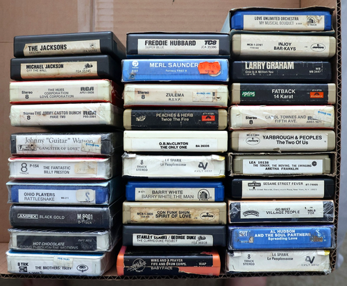 70's R&B/Funk/Soul/Disco 8-Track Tape Lot of 31. Michael Jackson Ohio Players ++ - Picture 2 of 8