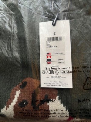 Joules Damen MARGOT HERTGRN Hund   Pullover UK18 EU46 Neu mit Etikett UVP69,95 