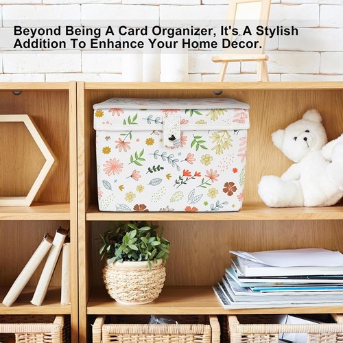 Greeting Card Organizer Storage Box with 12 Removable Dividers - Store Flower - Bild 5 von 7