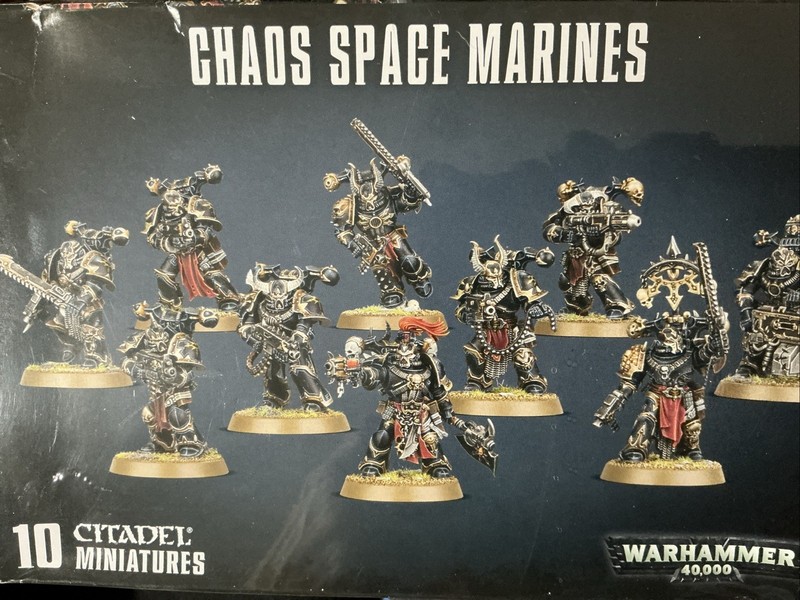 WARHAMMER 40k CHAOS SPACEMARINES 10 Citadel Miniatures