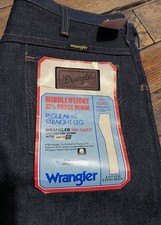 1970s Mint Deadstock Wrangler Blue Jeans - 33x32