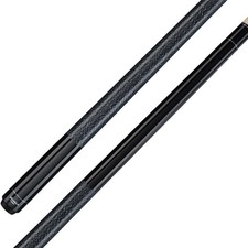 Viking Valhalla VA111 Hard Rock Maple Linen Wrap Pool/Billiard Cue - Black