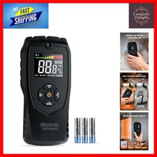 Professional Pinless Moisture Meter with 4 Modes for Wood & Building Materials