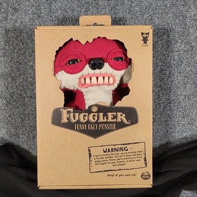 Fuggler SUSPICIOUS RED FOX Plush Funny Ugly Monster with Teeth ~Sealed Box~