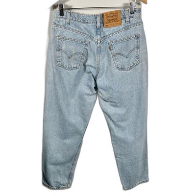 Levi's Men's Vintage 550 Relaxed Fit Orange Fit Light Blue Denim Jean Size 33x30