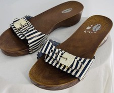 NWT Vintage Women  s Dr. Scholl  s Exercise Sandals Blue Size 7 Austria