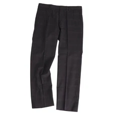 Hermes Pants 2019 Long Slux Wool Check Bottoms Mens 46 Dark Gray Used MOLO-0