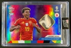 2024 Topps Now UEFA EURO Lamine Yamal Goal Net Relic Purple #17/25