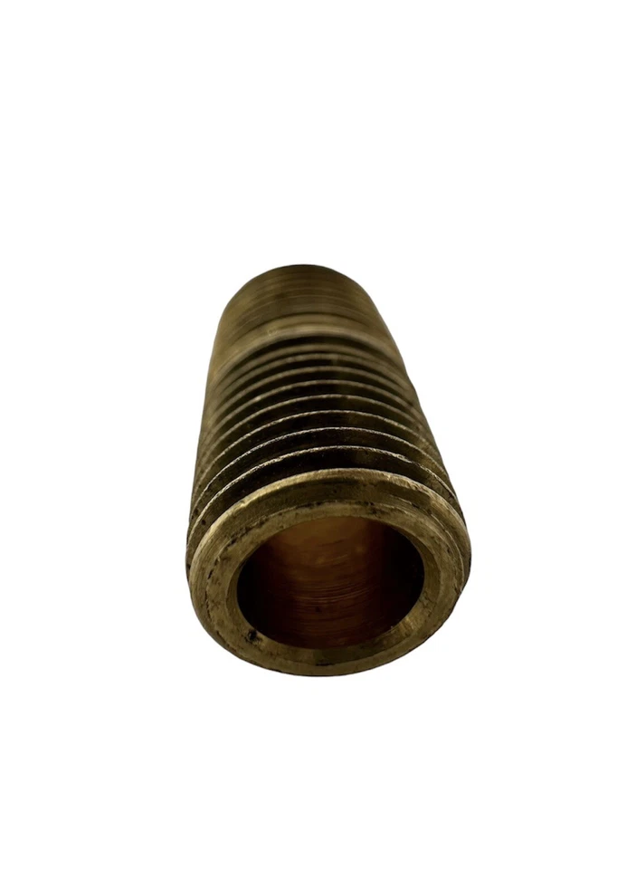 1/8 13/32 Npt Male Short Close Nipple Pipe Fitting Brass Air Fuel Oil Gas Water - Image 2 of 4