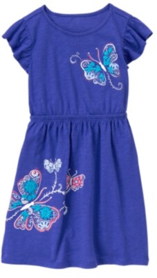 Gymboree 3T Butterfly Batik  Dress Purple NWT 2017 