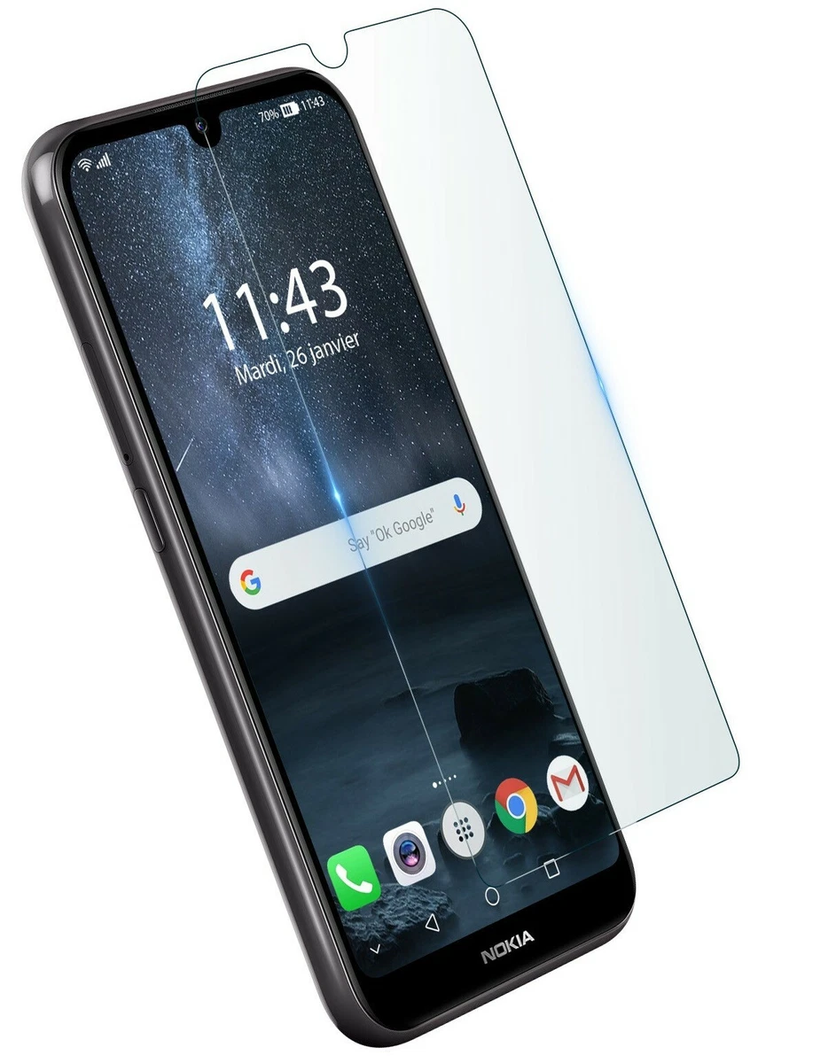 Salvadisplay in vetro temperato Nokia 2.1 Durezza 9H Antigraffio Trasparente - Italiano