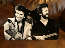 Eric Clapton and Beatle George Harrison Tabletop Standee 10 1/2" Long
